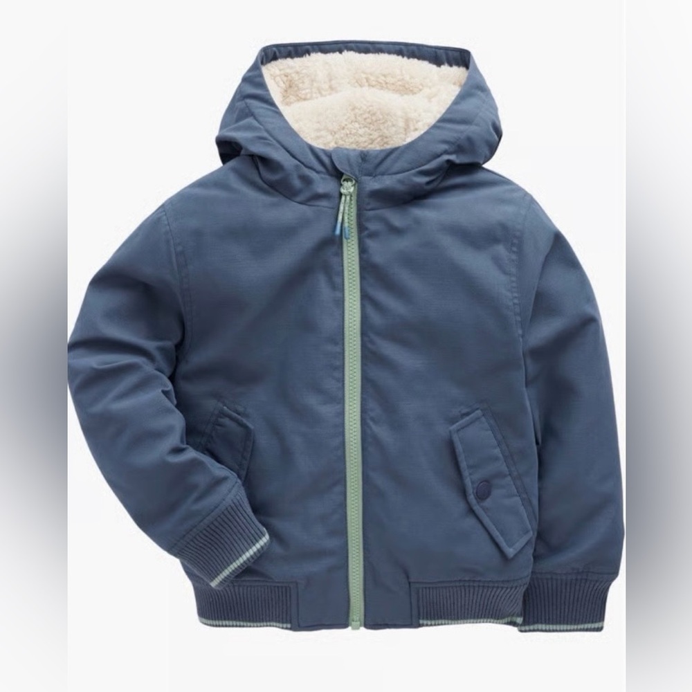 Mini Boden Boy’s Navy Blue Hooded Jacket